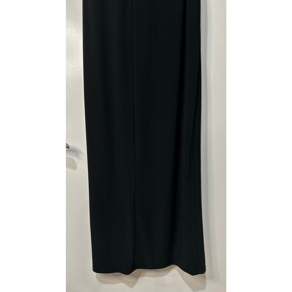 Lauren Ralph Lauren Jersey Off-the-Shoulder Gown Dress Black Size 10 NWT Elegant - Picture 13 of 14